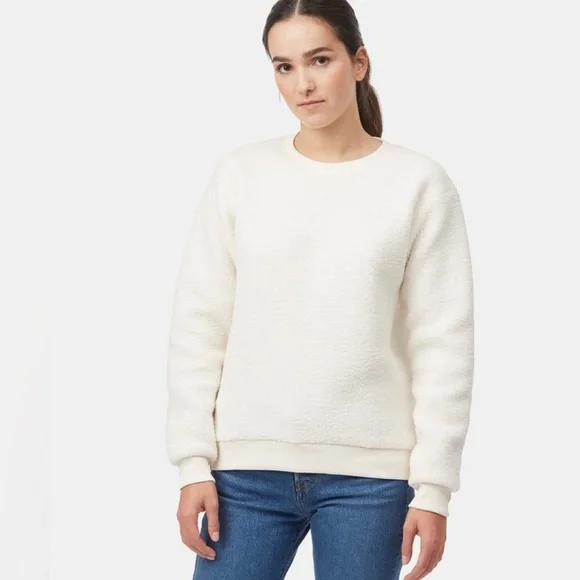 NWOT Tentree Sherpa 100 % Recycled Polyester Sweater - Picture 10 of 11